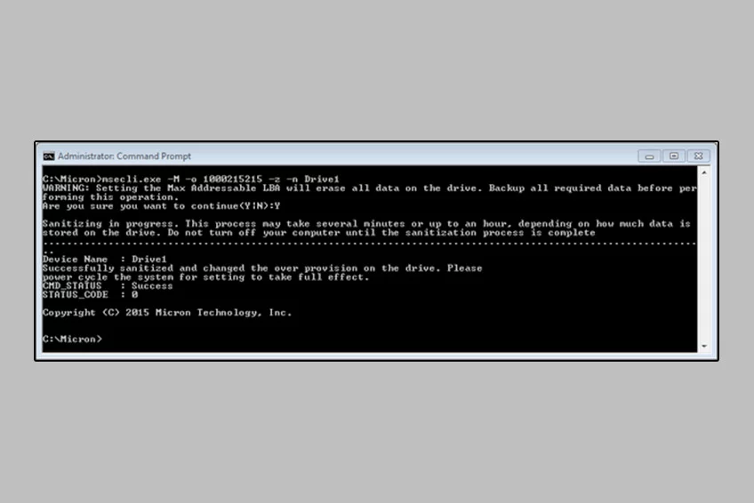 Storage Executive command line