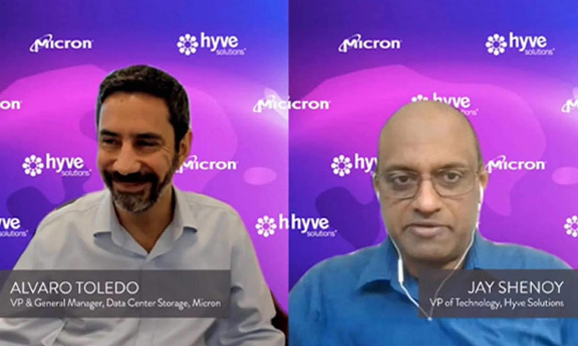 Video of Jay Shenoy at Hyve Solutions and Alvaro Toledo Micron’s VP